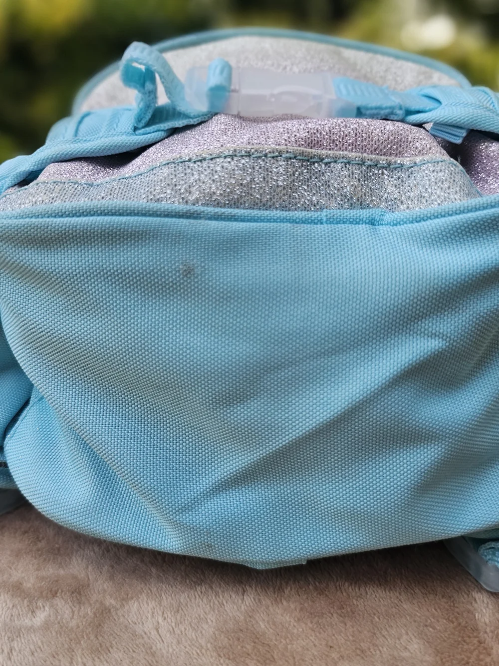 Pottery Bsrn Kids Sparkle Mini Backpack with Aqua Trim